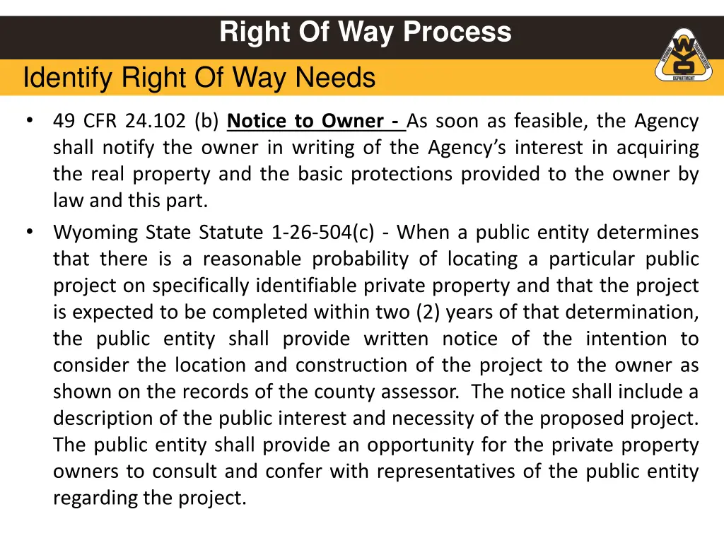 right of way process 2