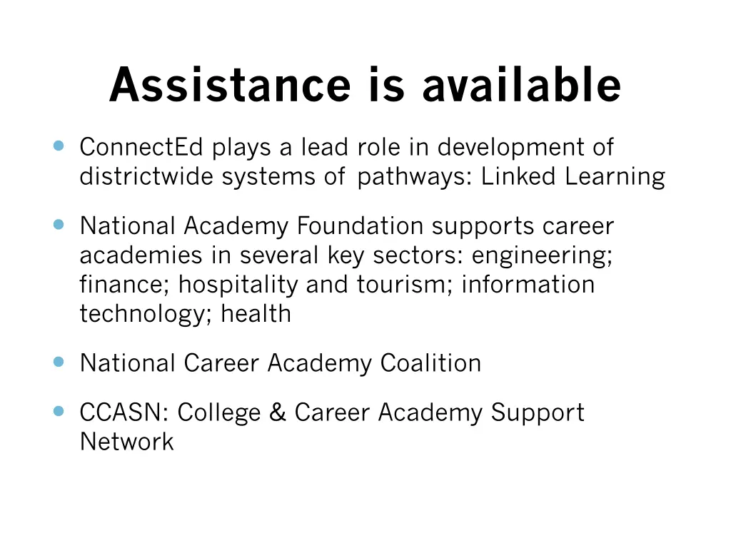 assistance is available