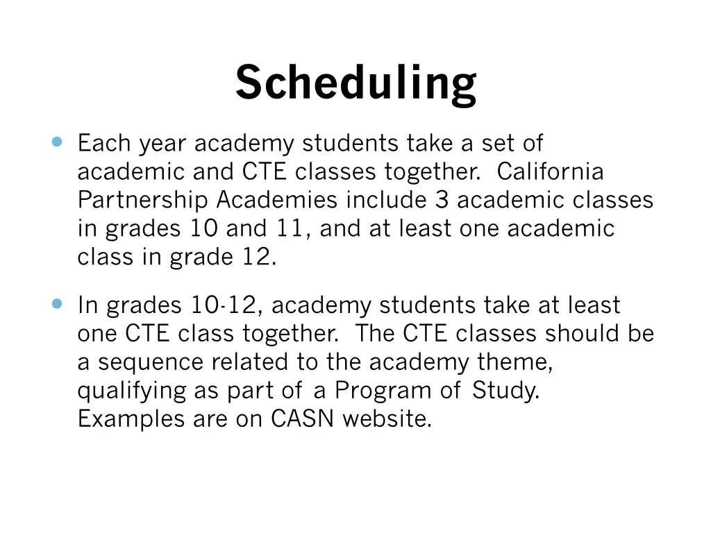 scheduling