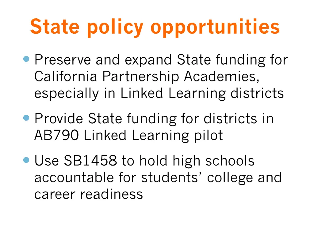 state policy opportunities