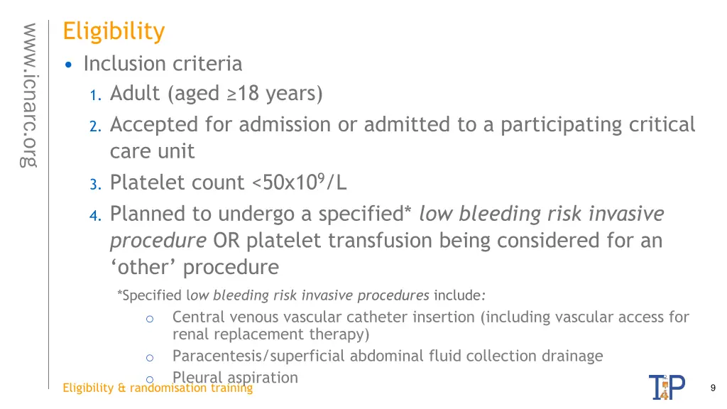 eligibility inclusion criteria 1 adult aged