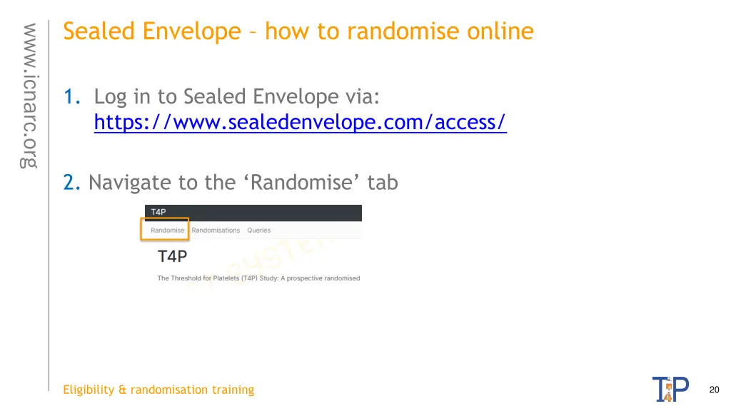 sealed envelope how to randomise online
