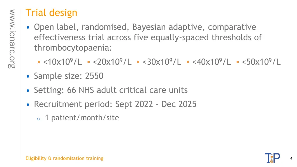 trial design open label randomised bayesian