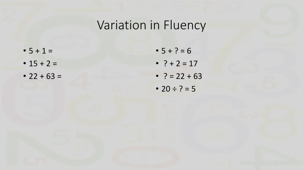 variation in fluency