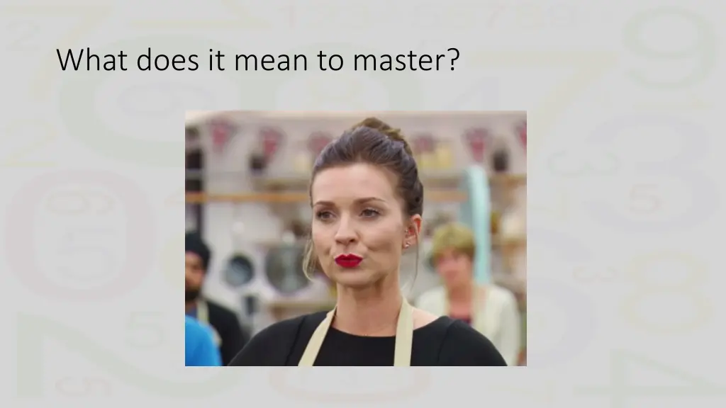 what does it mean to master