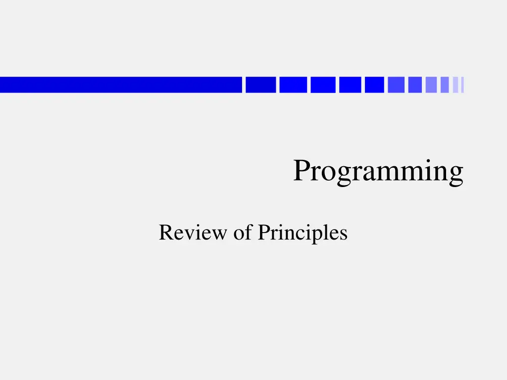 programming
