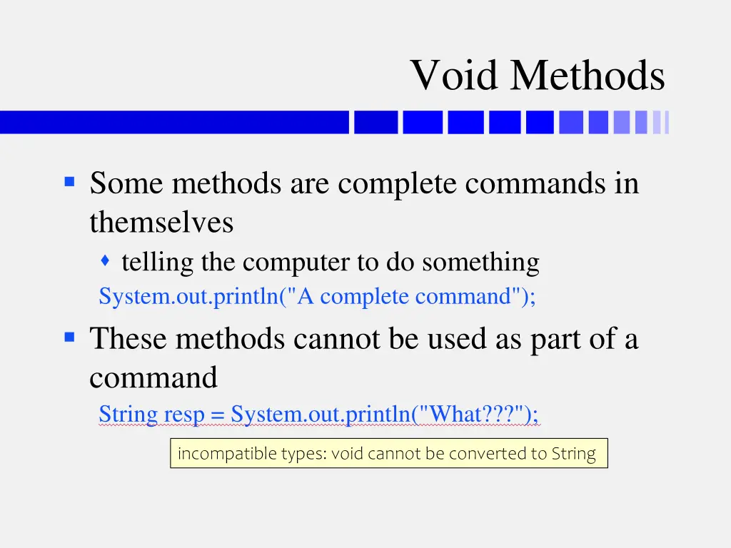 void methods