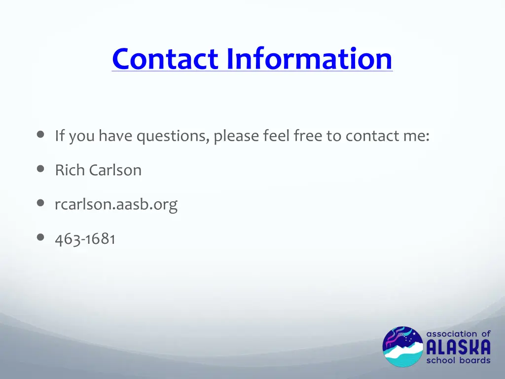 contact information