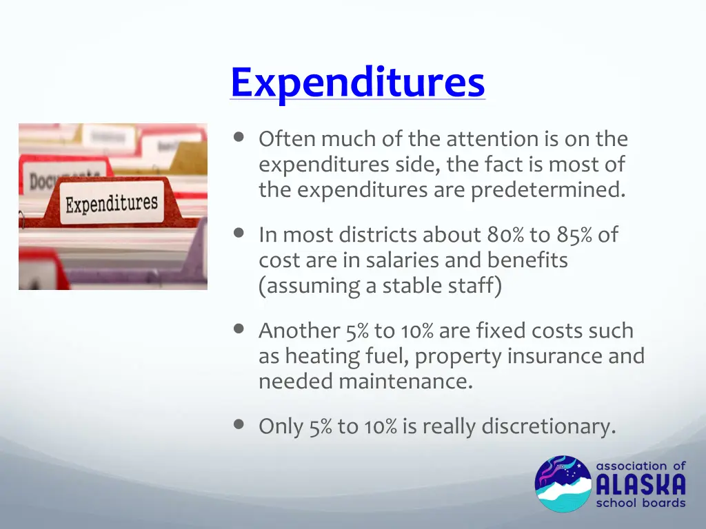 expenditures