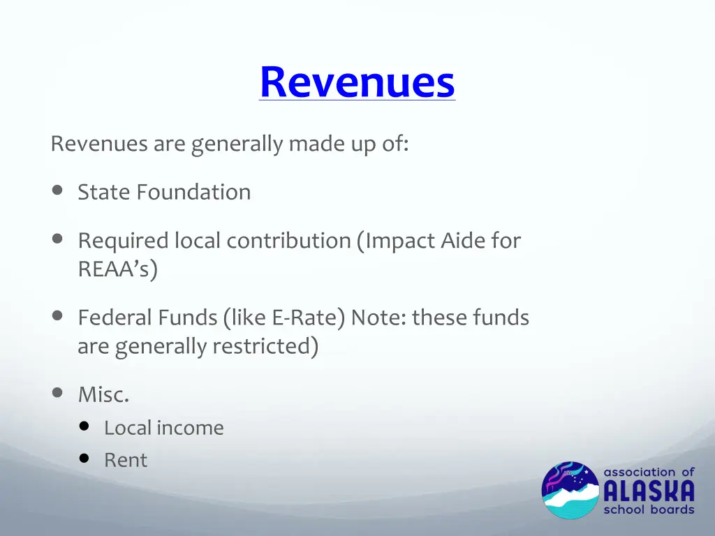revenues
