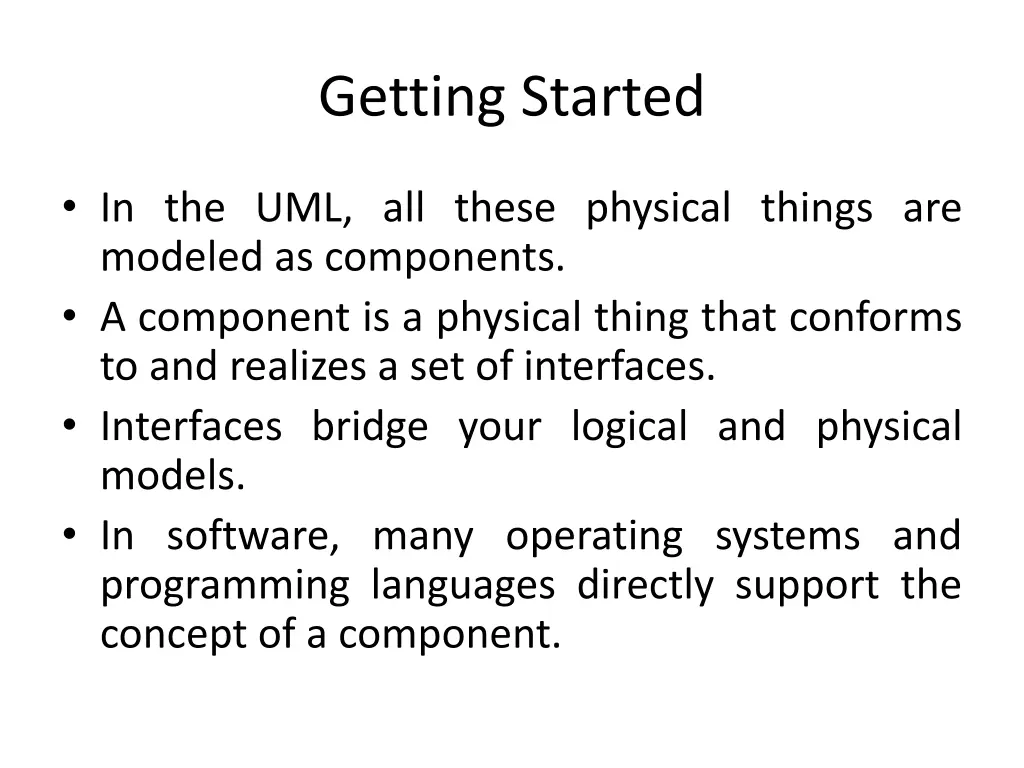 getting started 1