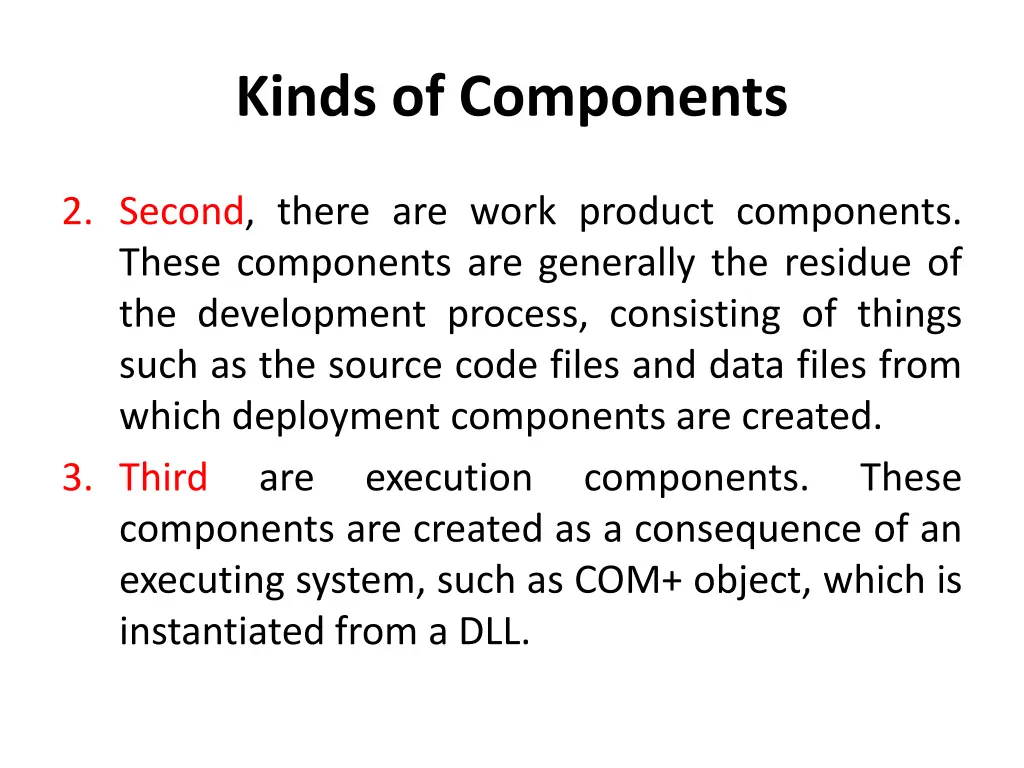 kinds of components 1
