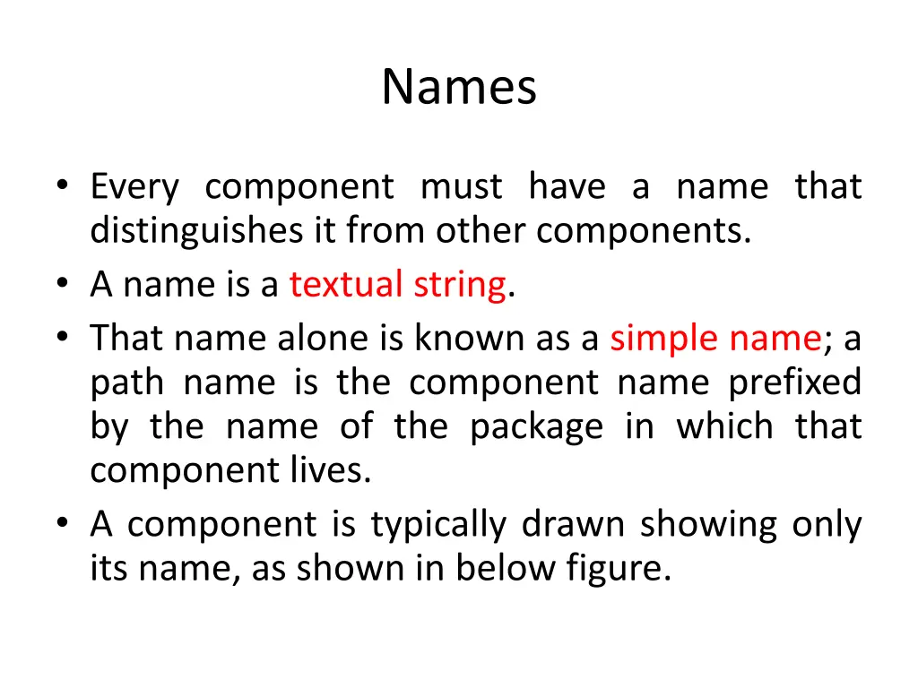 names