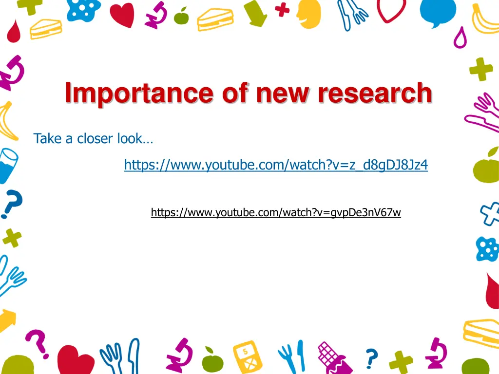 importance of new research 4