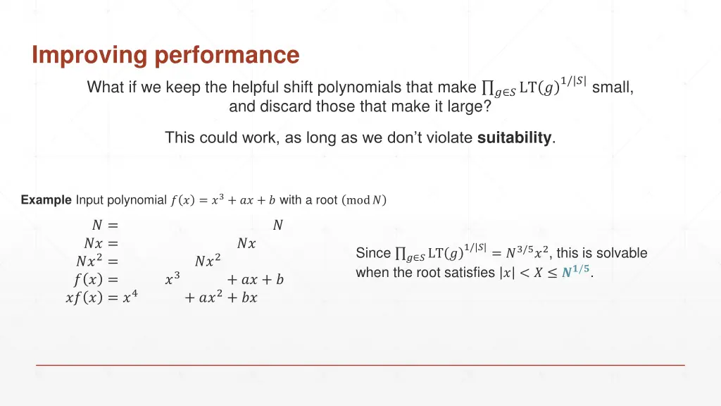 improving performance 1