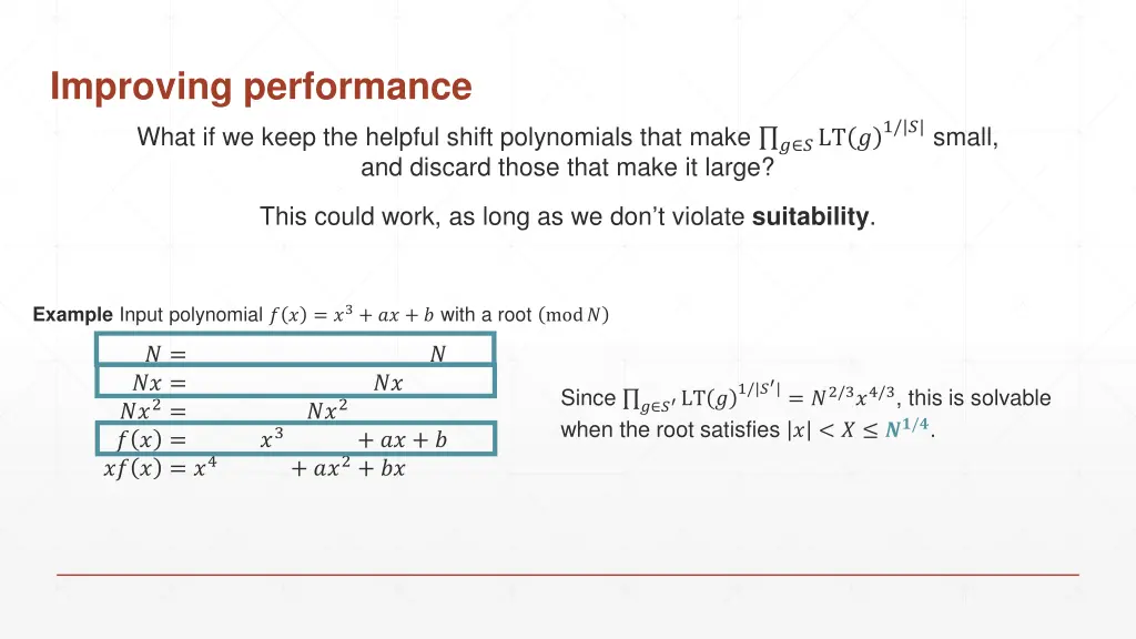 improving performance 3