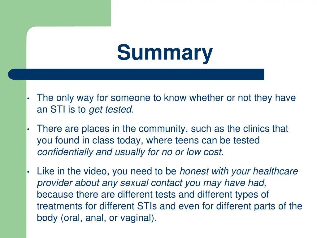 summary