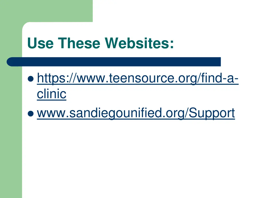 use these websites