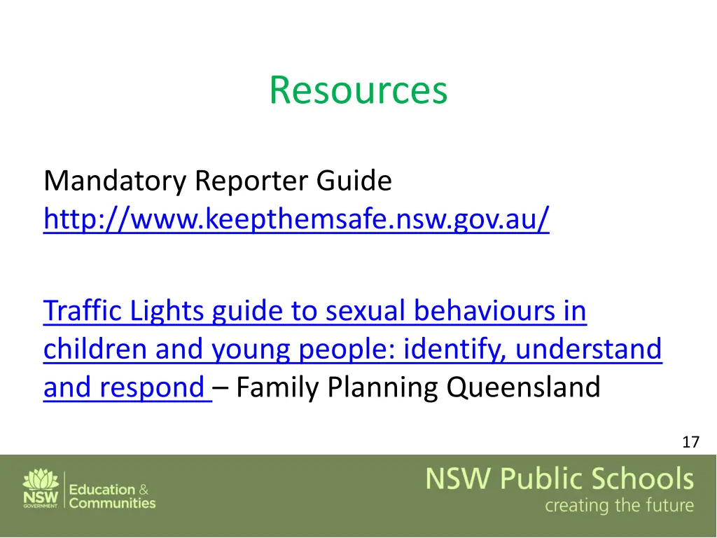 resources
