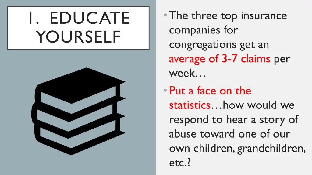1 educate yourself