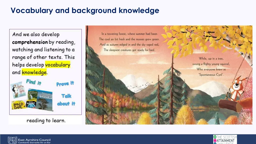vocabulary and background knowledge