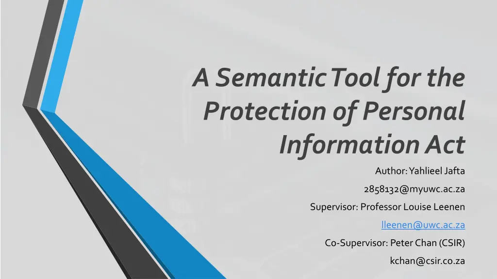 a semantic tool for the protection of personal