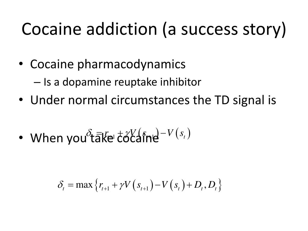 cocaine addiction a success story