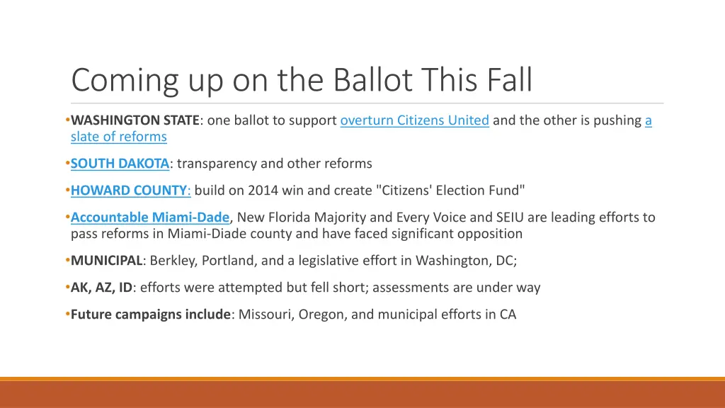 coming up on the ballot this fall