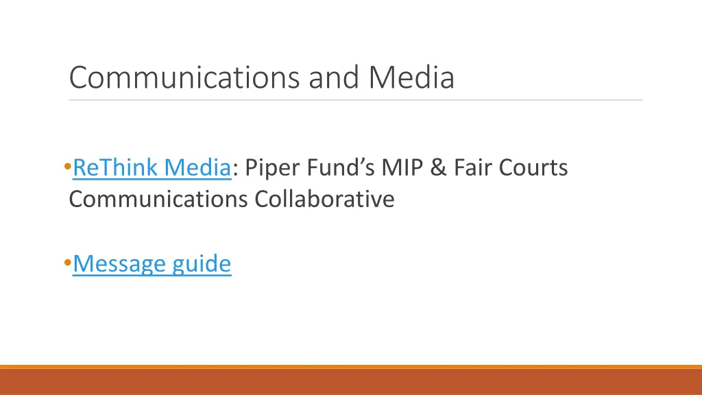 communications and media
