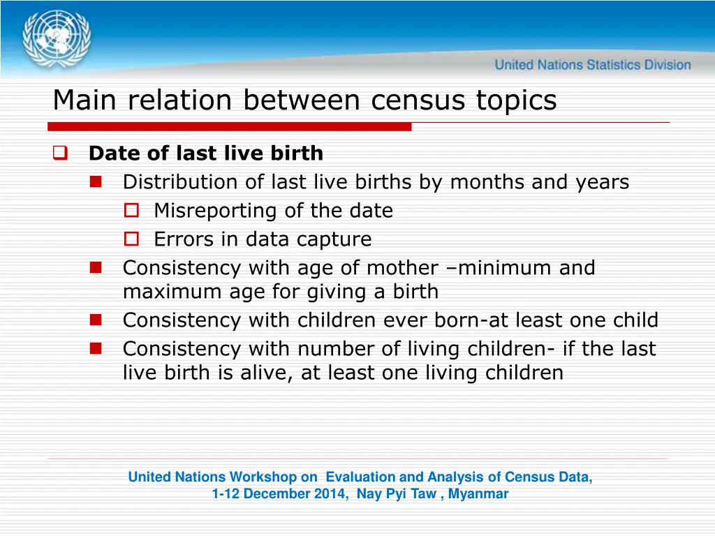 main relation between census topics 3