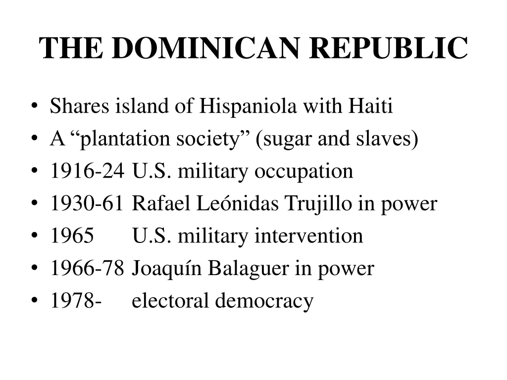 the dominican republic