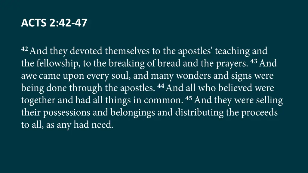 acts 2 42 47