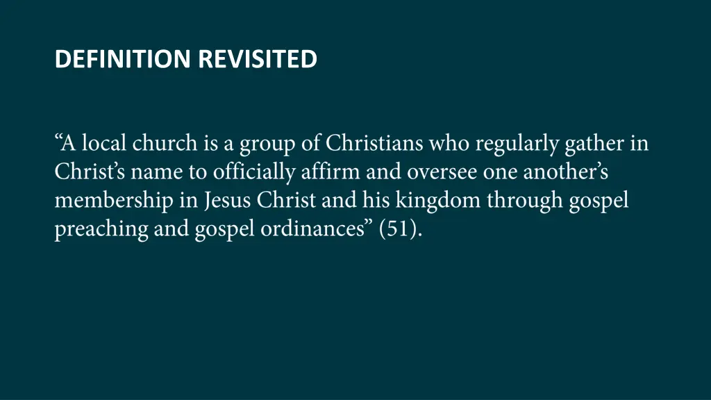 definition revisited