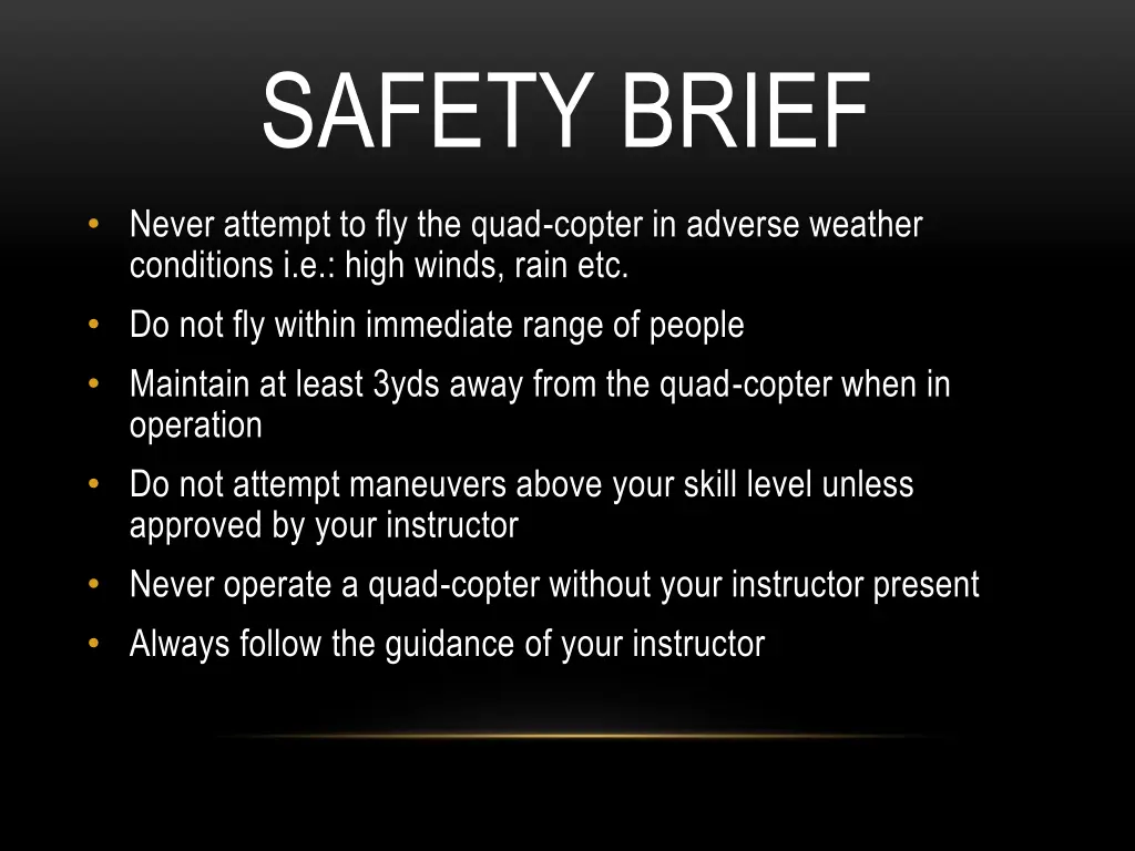 safety brief 1