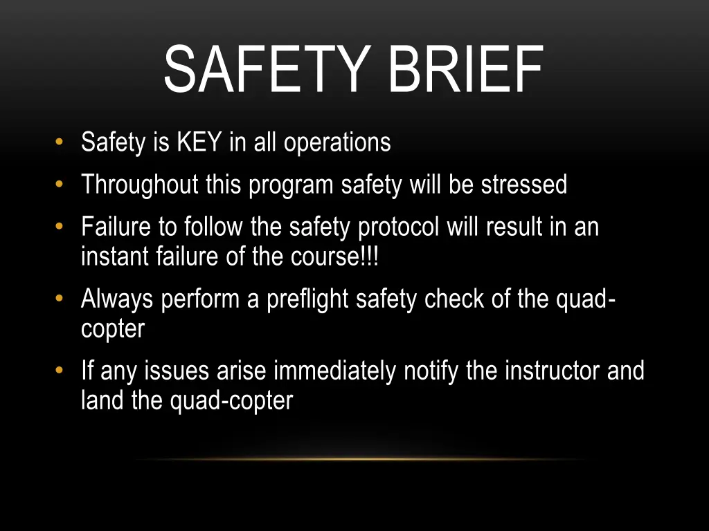 safety brief