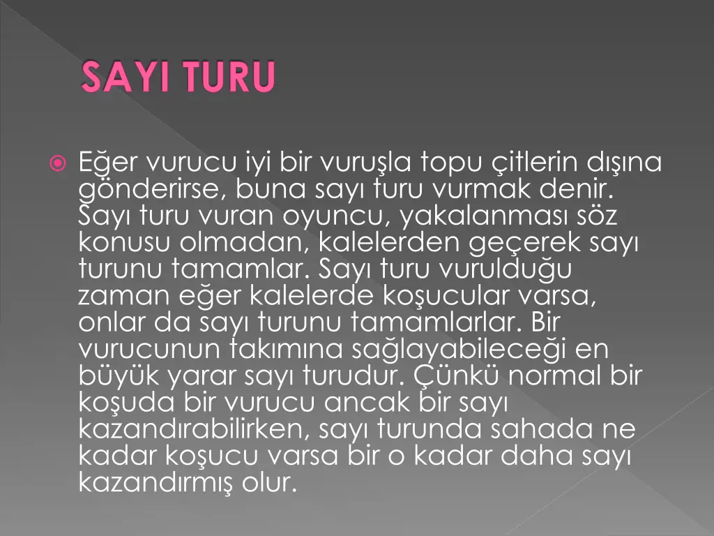 sayi turu