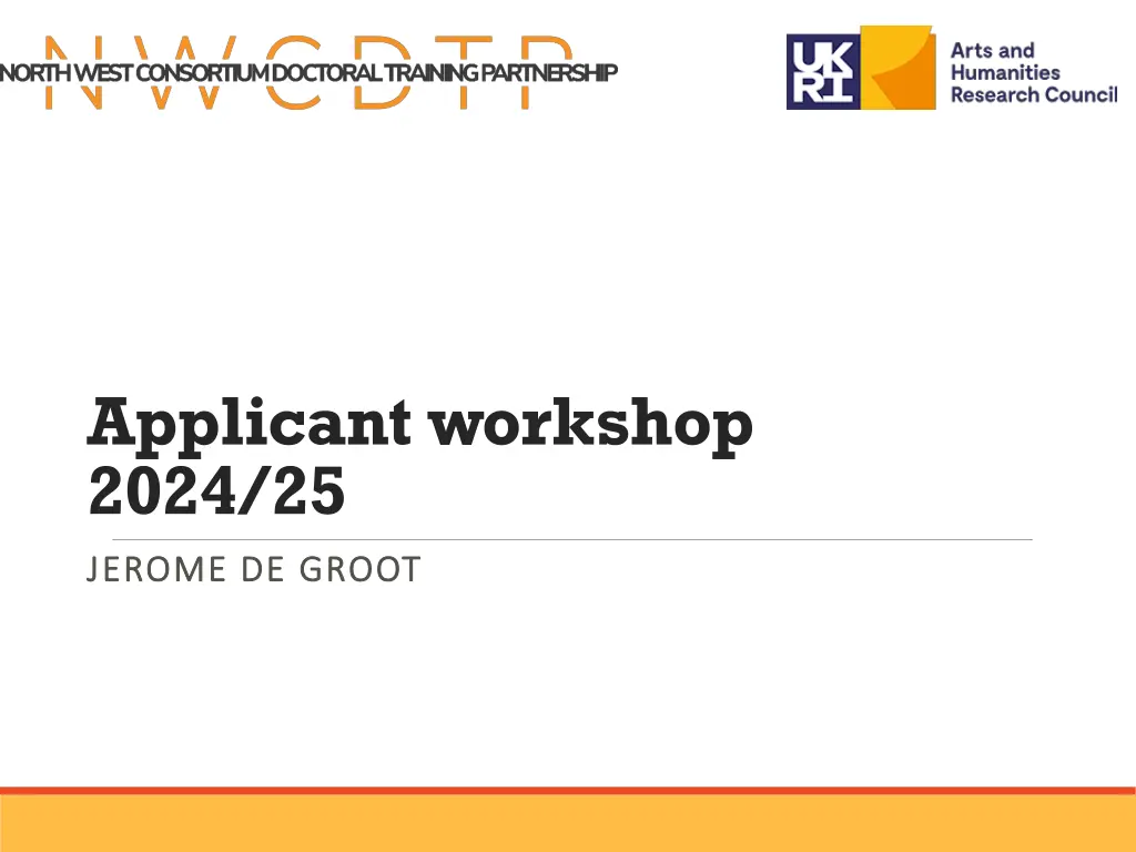 applicant workshop 2024 25