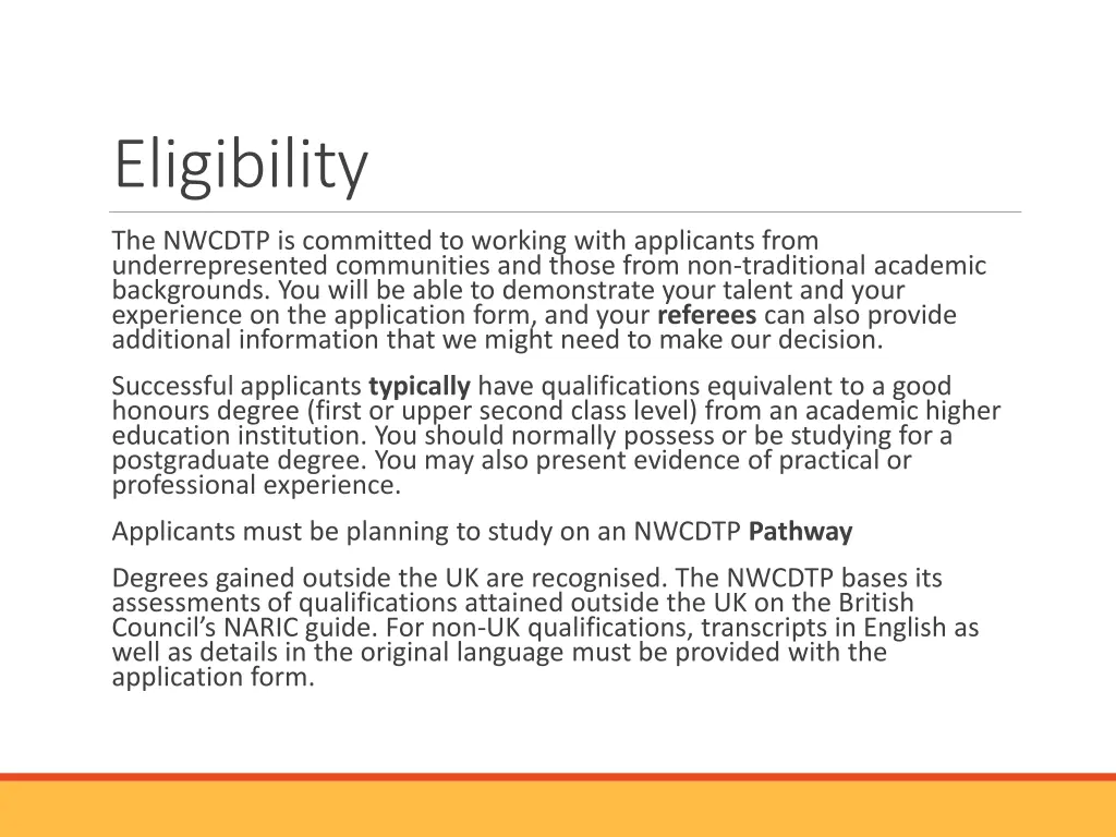 eligibility