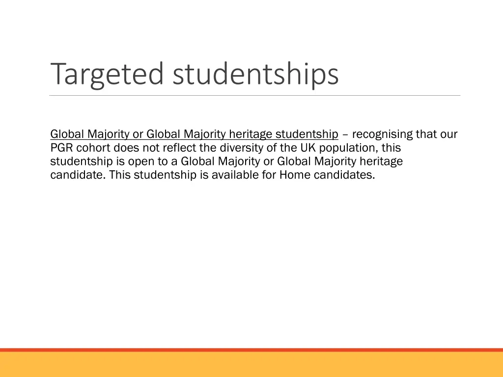 targeted studentships 1