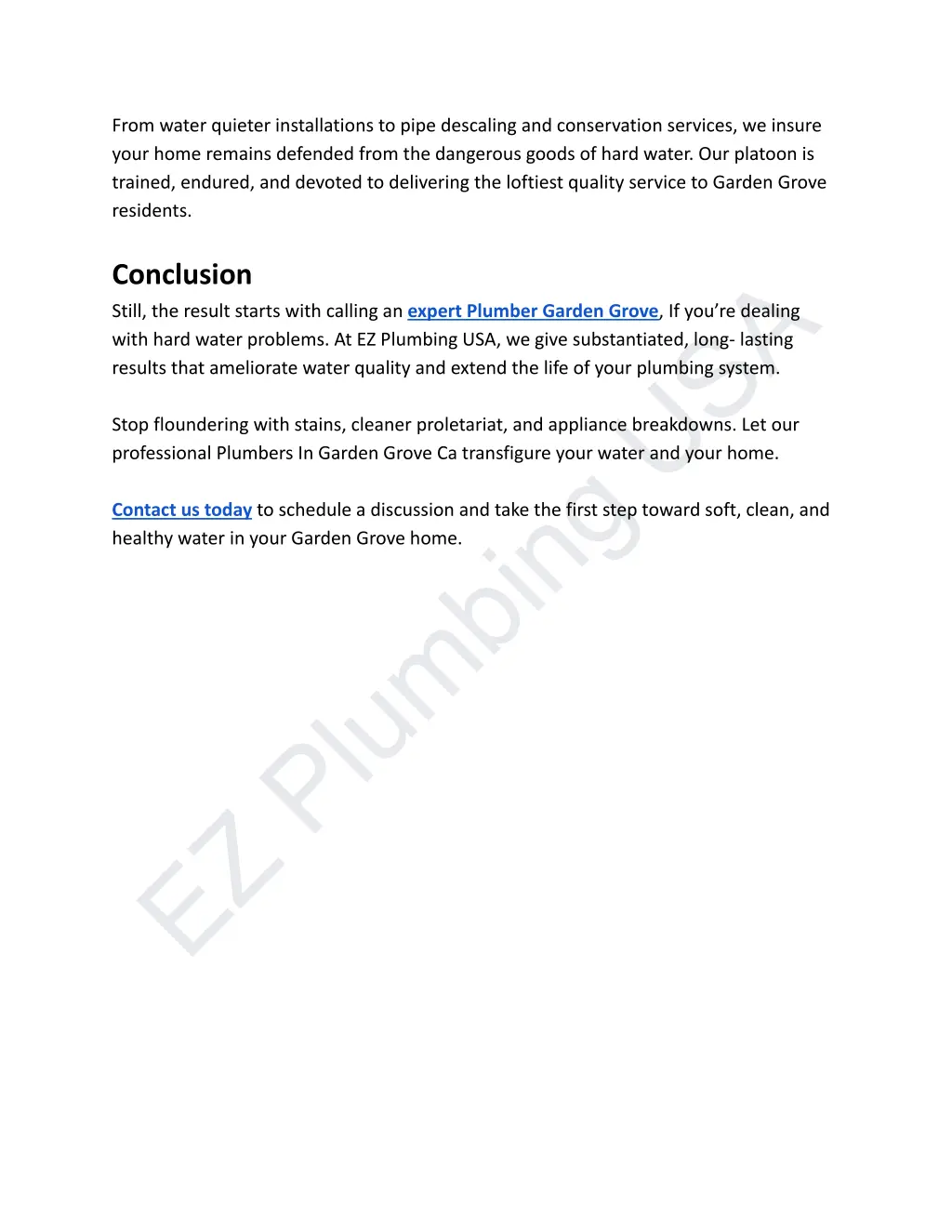 from water quieter installations to pipe