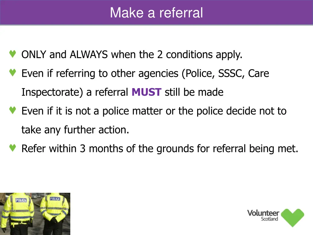 make a referral