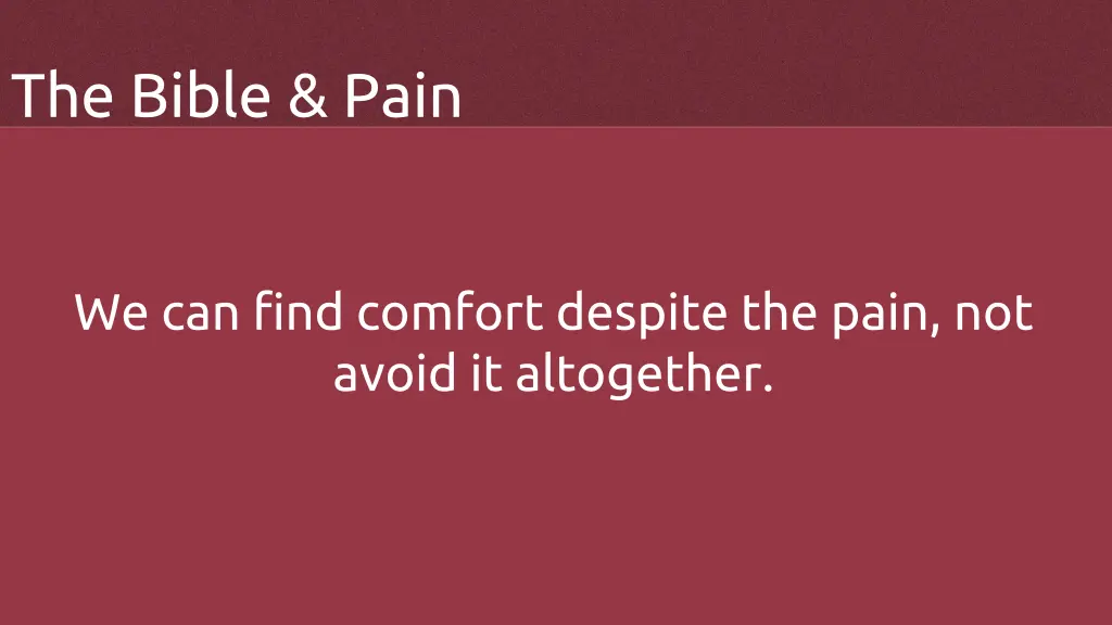 the bible pain 3
