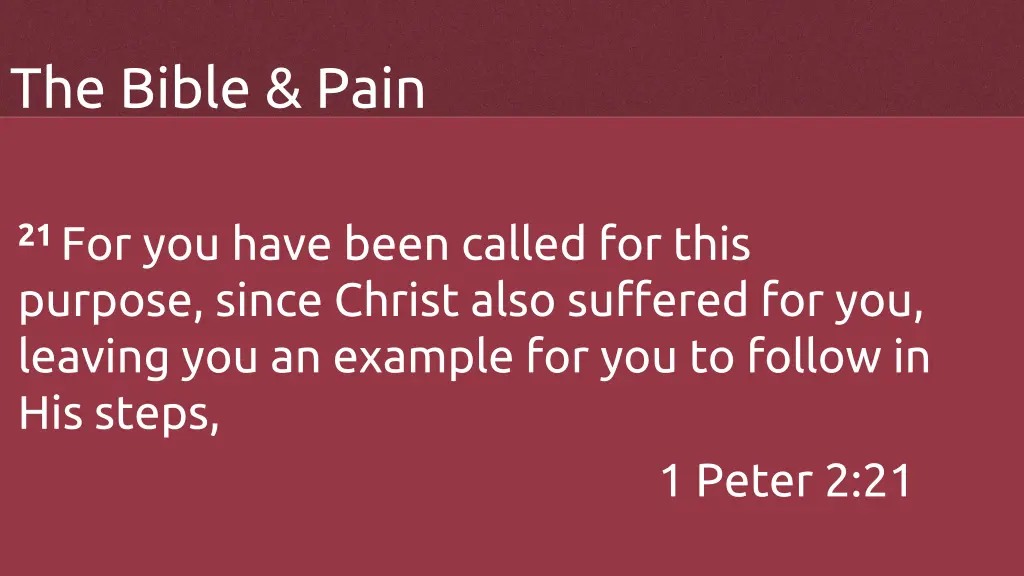 the bible pain 5