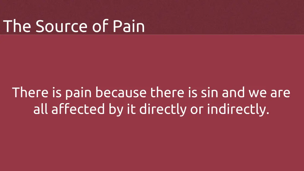 the source of pain 3