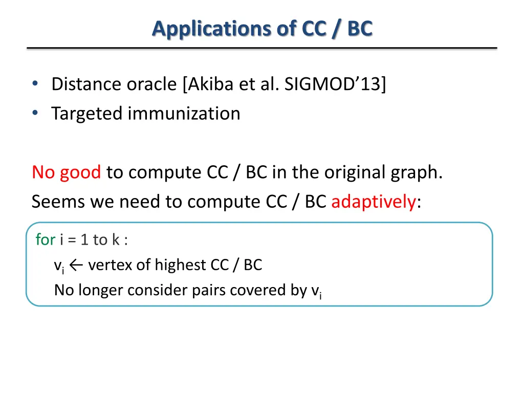 applications of cc bc 6