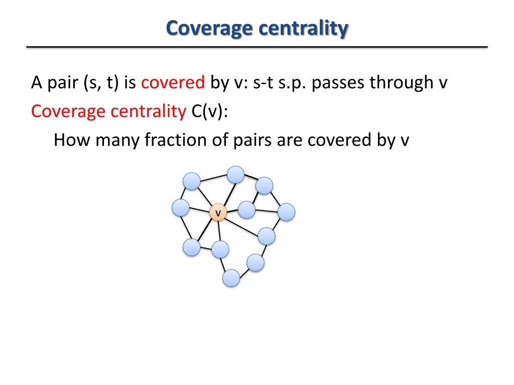 coverage centrality