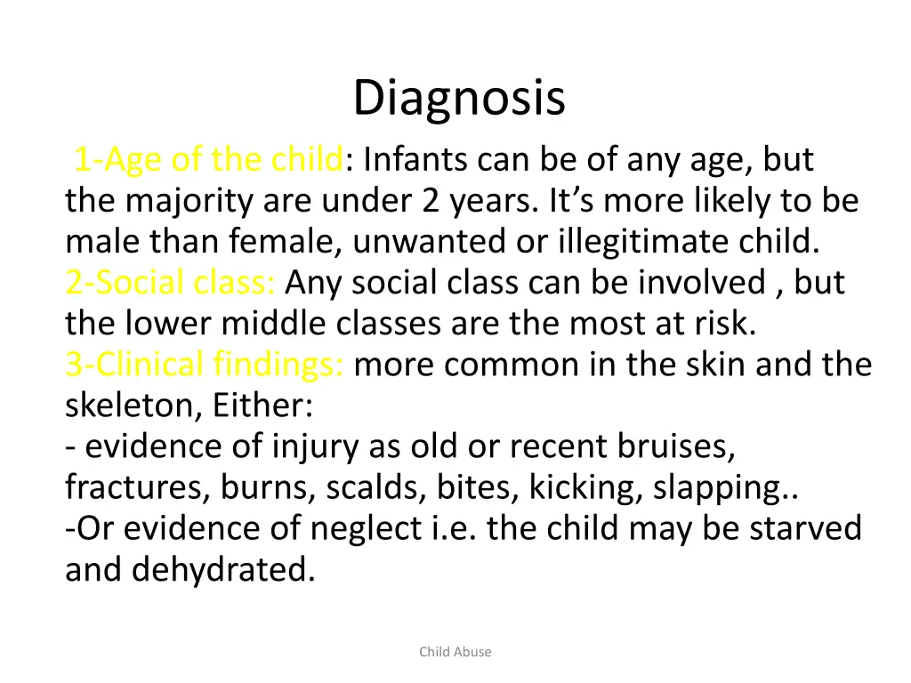diagnosis