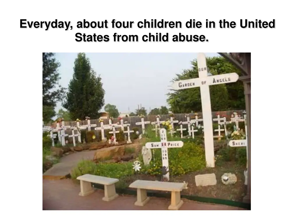 everyday about four children die in the united