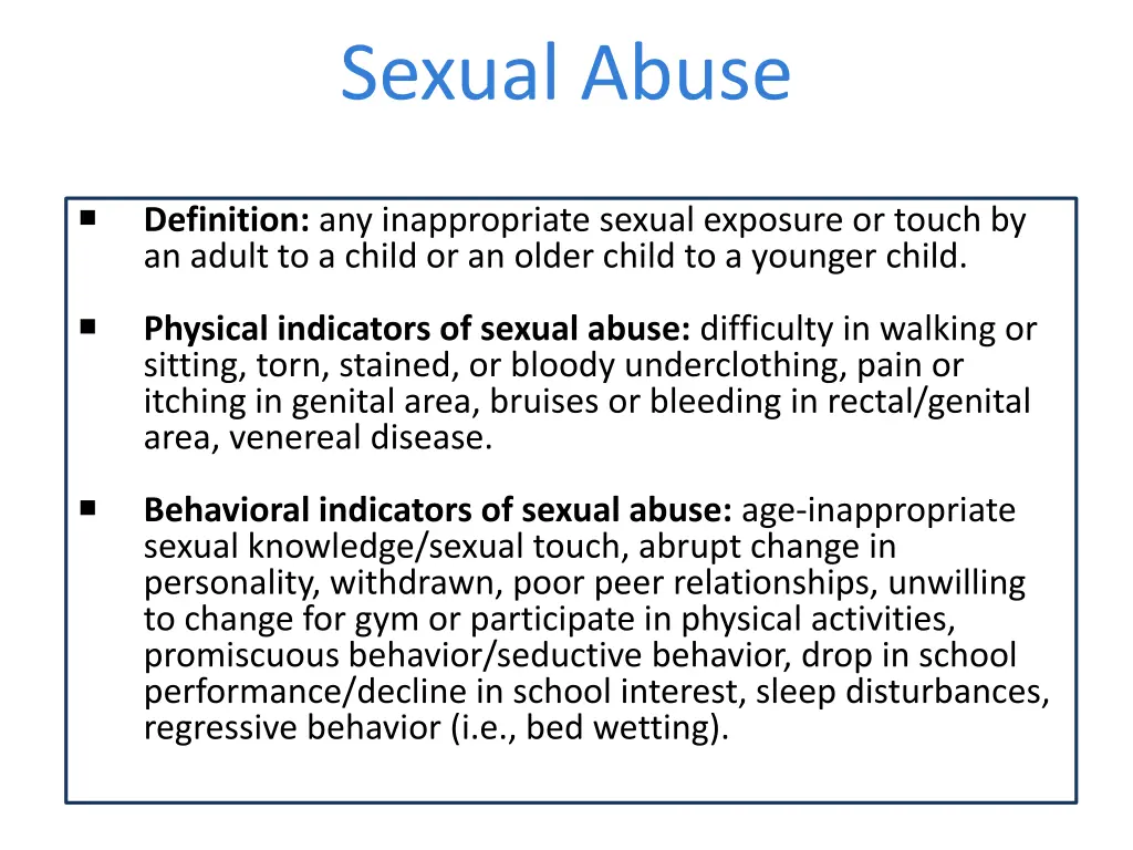 sexual abuse 1