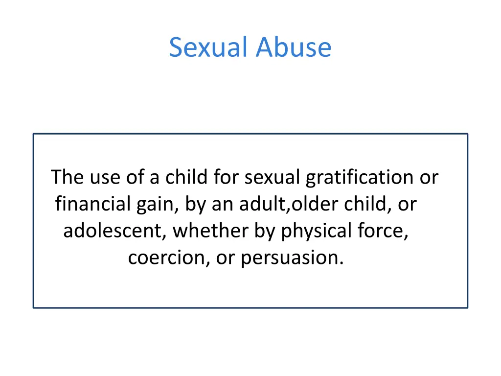 sexual abuse